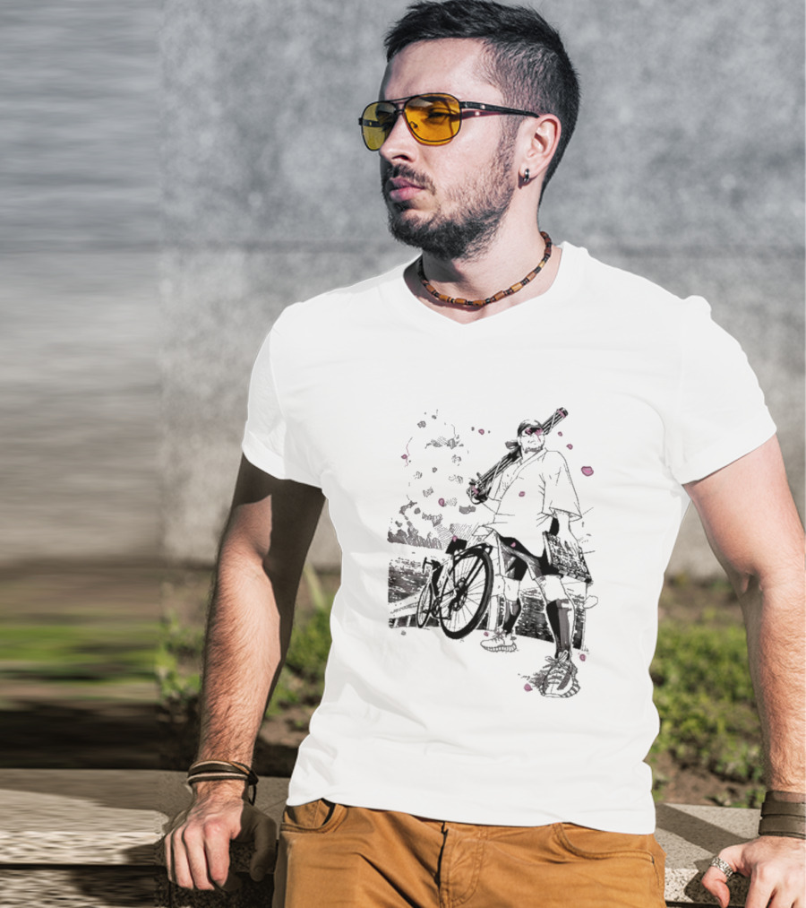 Ten O Majin Obama Henro Run Samurai Bicycle Adventure T-Shirt