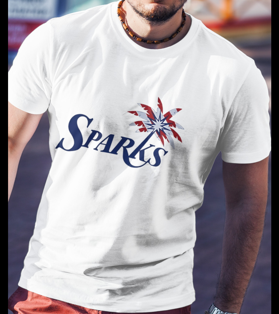 Los Angeles Sparks WNBA Basketball Team Palmtree Emblem Stars T-Shirt