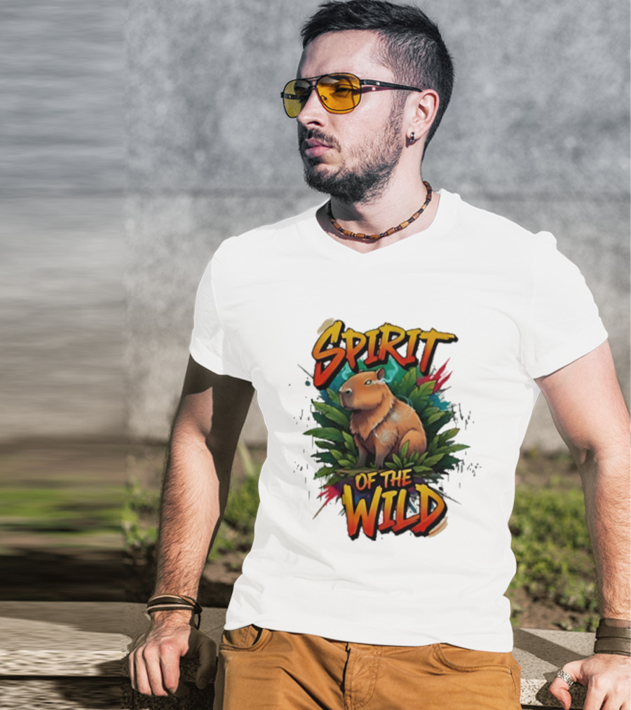 Spirit Of The Wild Capybara Nature Adventure T-Shirt