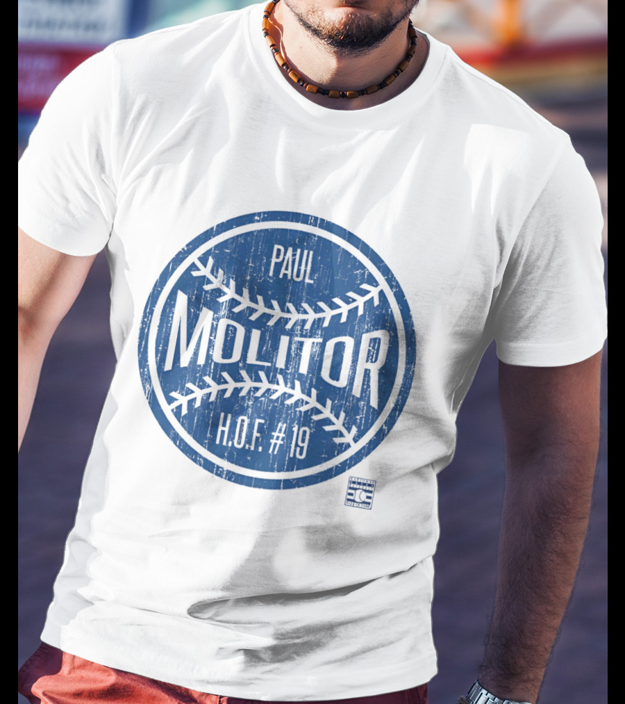 Paul Molitor HOF 19 Toronto Blue Jays Baseball Legend T-Shirt