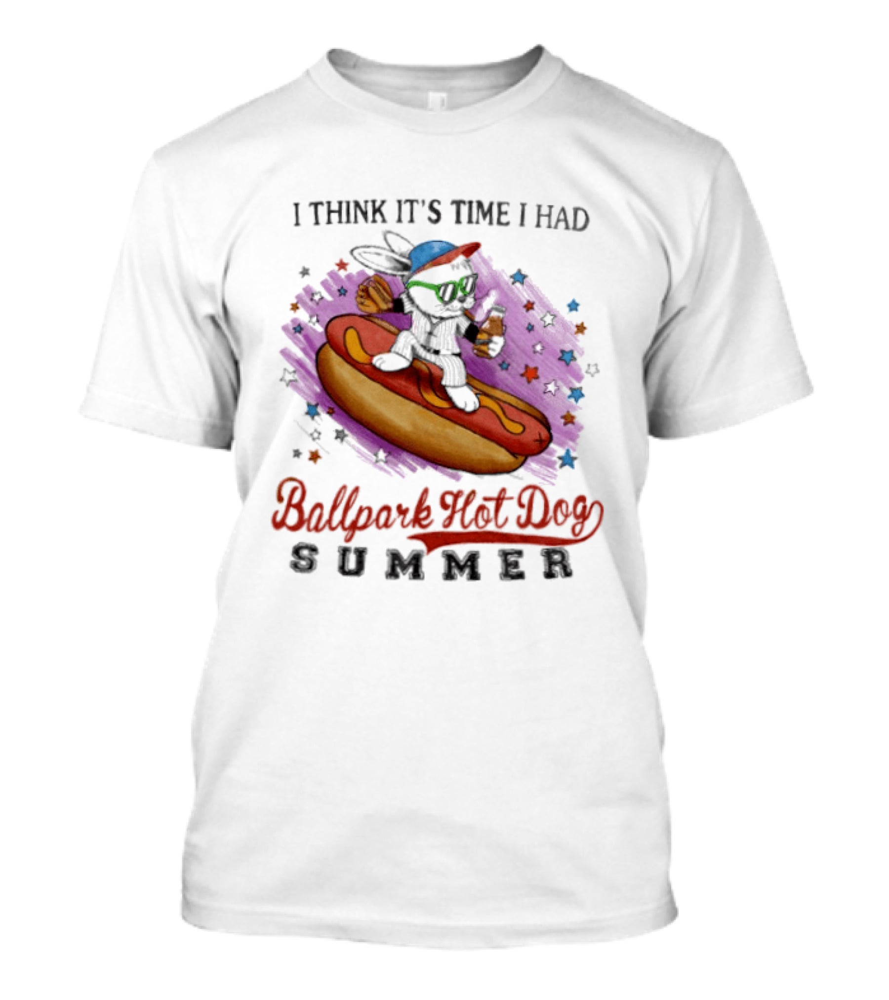 Rabbit I Think It's Time I Had Ballpark Hot Dog Summer T-Shirt