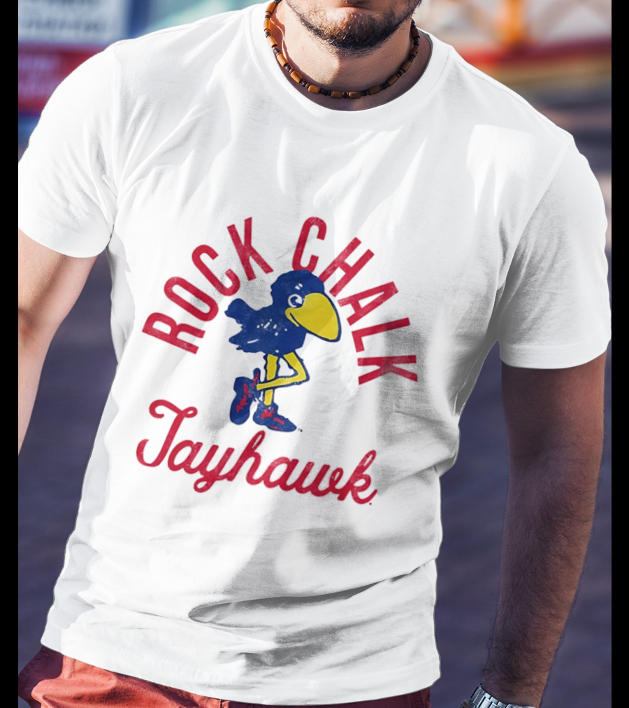 Rock Chalk Jayhawk Kansas Jayhawks Vintage Team Spirit T-Shirt