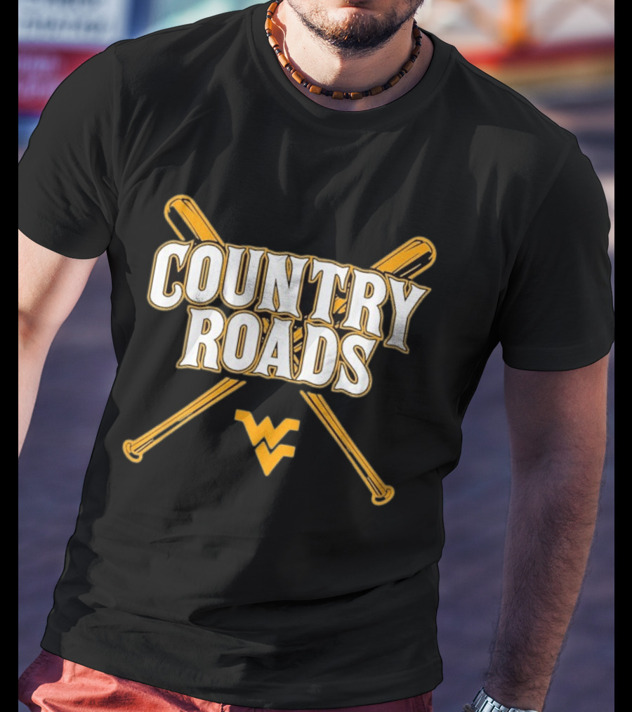 West Virginia Country Roads Baseball WV T-Shirt