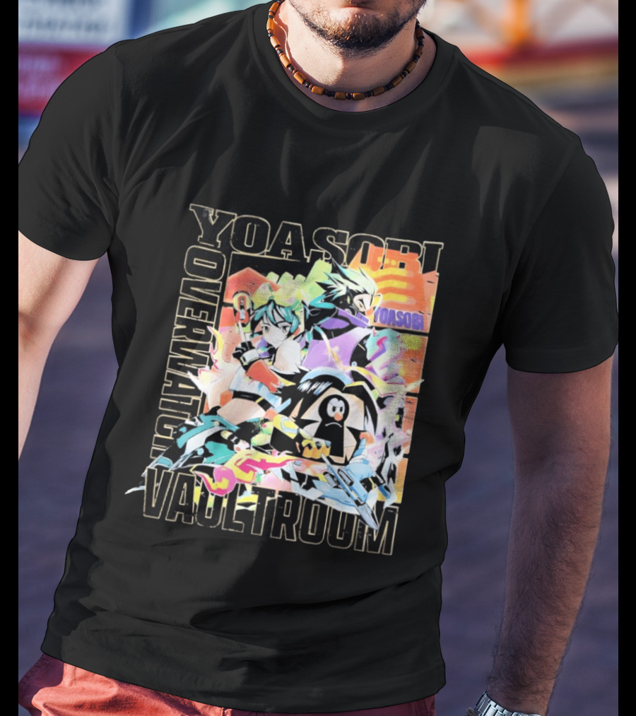 Yoasobi Over Vaultroom Kiriko Genji Pachimari Anime T-Shirt