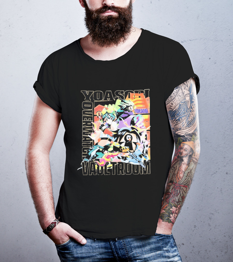 Yoasobi Over Vaultroom Kiriko Genji Pachimari Anime T-Shirt
