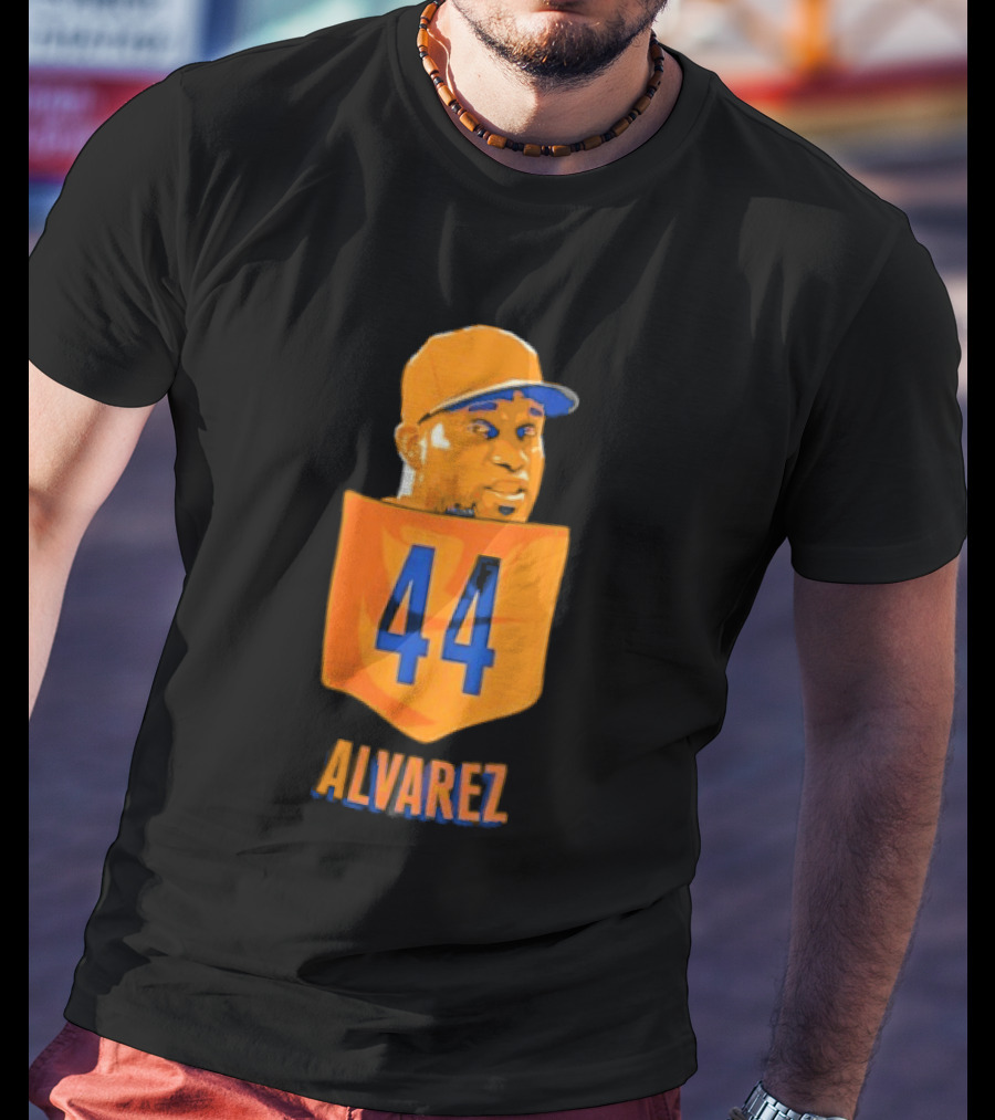 Yordan Alvarez 44 Houston Astros Baseball MLB Pocket Player T-Shirt