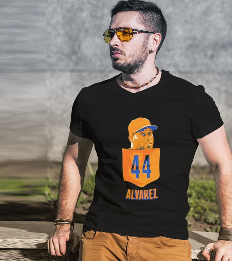 Yordan Alvarez 44 Houston Astros Baseball MLB Pocket Player T-Shirt