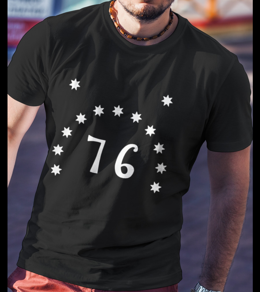 Philadelphia 76ers 76 Seven Pointed Stars Basketball T-Shirt