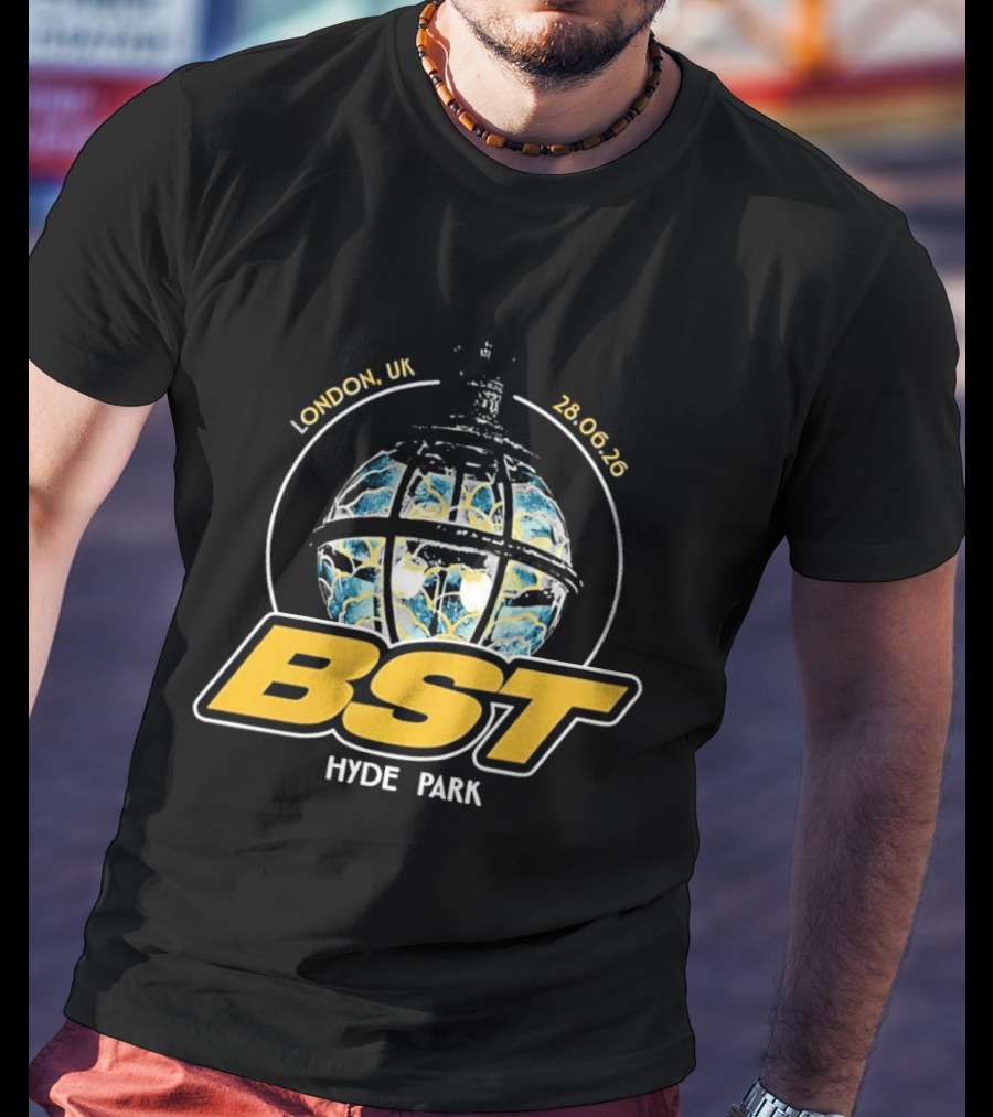 BST Hyde Park Festival London UK 28 June 2026 Globe Design Ateez Event T-Shirt