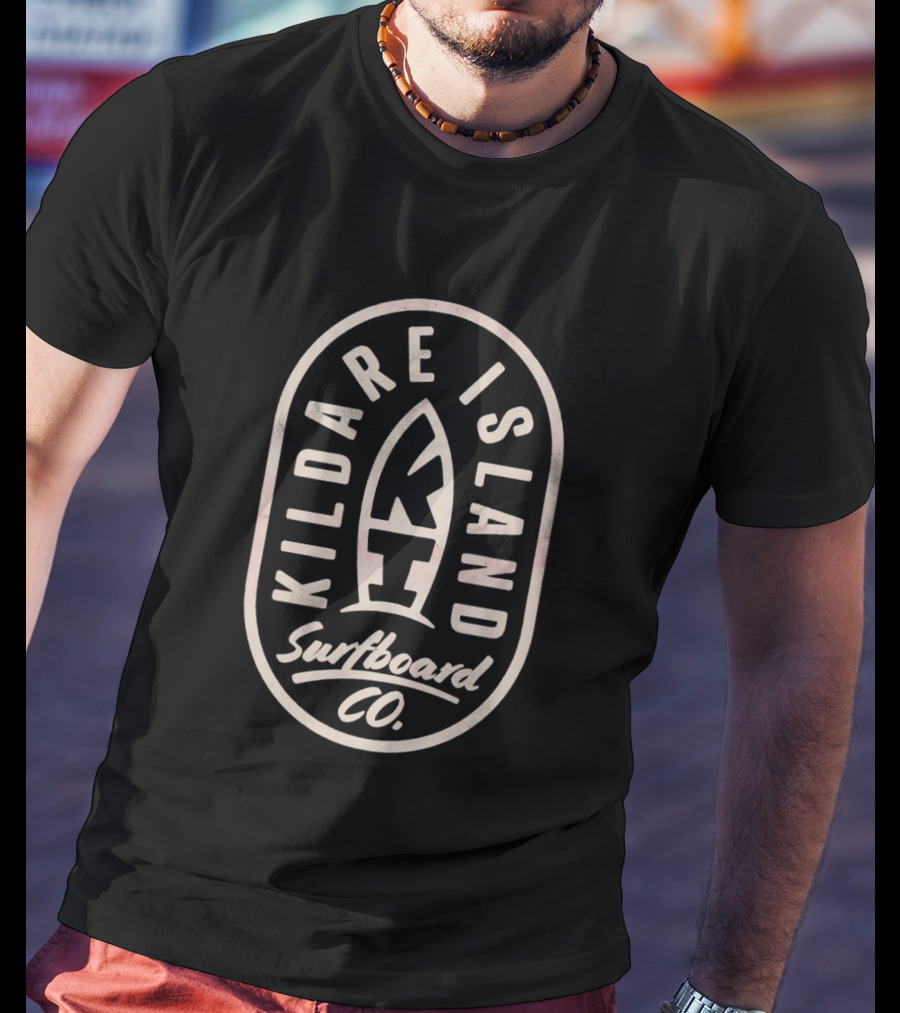 Kildare Island Surfboard Co Classic Vintage Surf T-Shirt