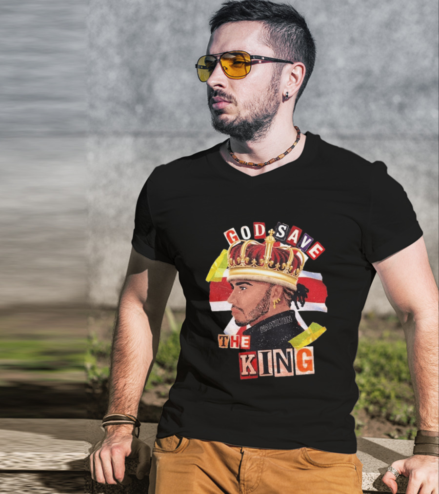 God Save The King Lewis Hamilton Crowned British Champion T-Shirt