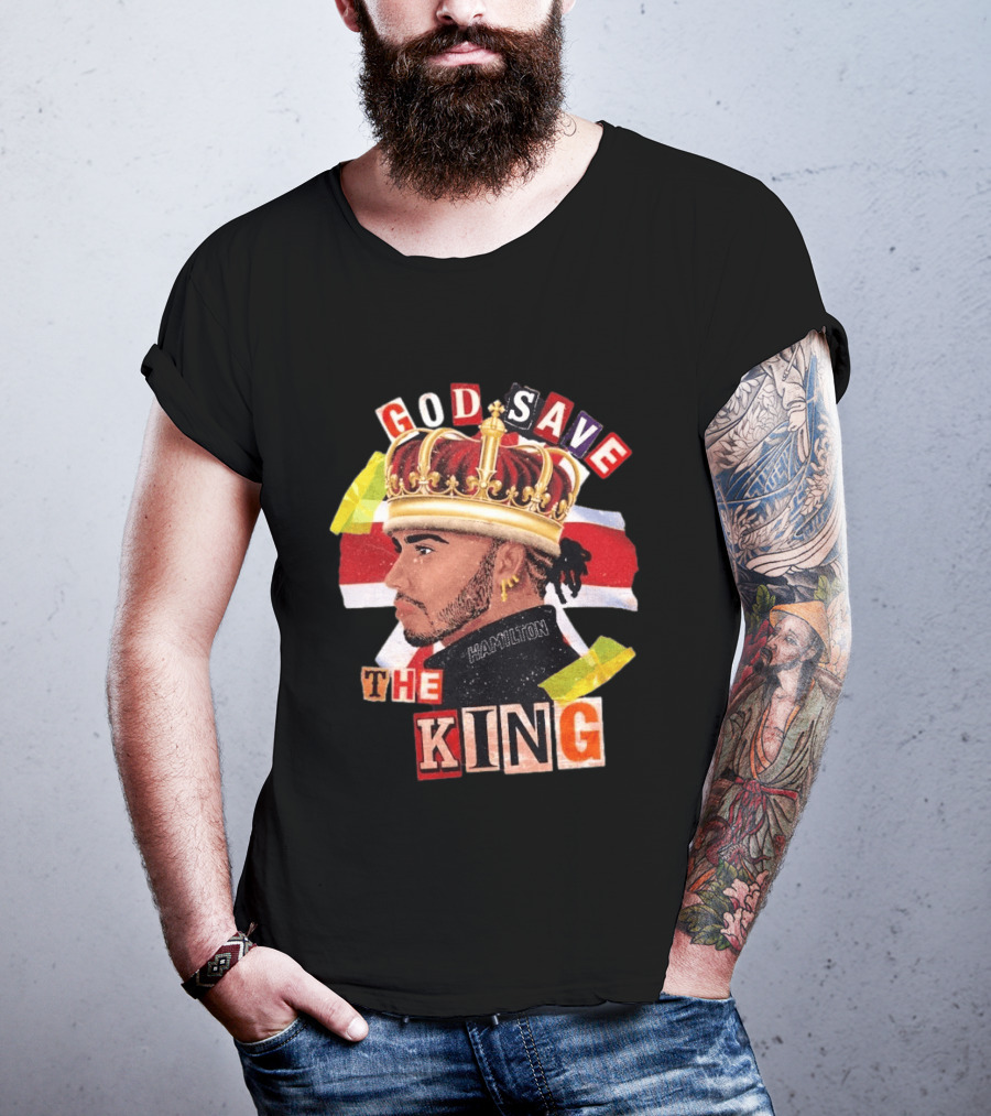 God Save The King Lewis Hamilton Crowned British Champion T-Shirt