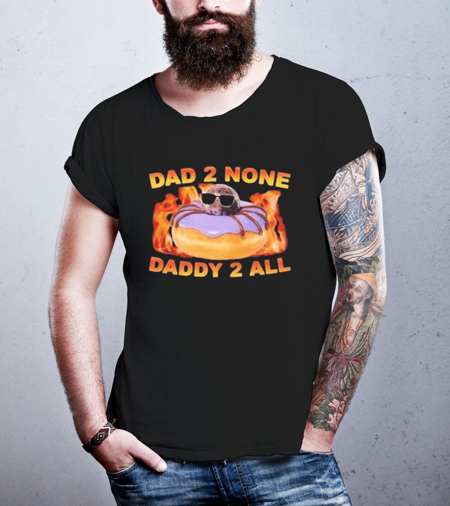 Dad 2 None Daddy 2 All Donut Spider T-Shirt