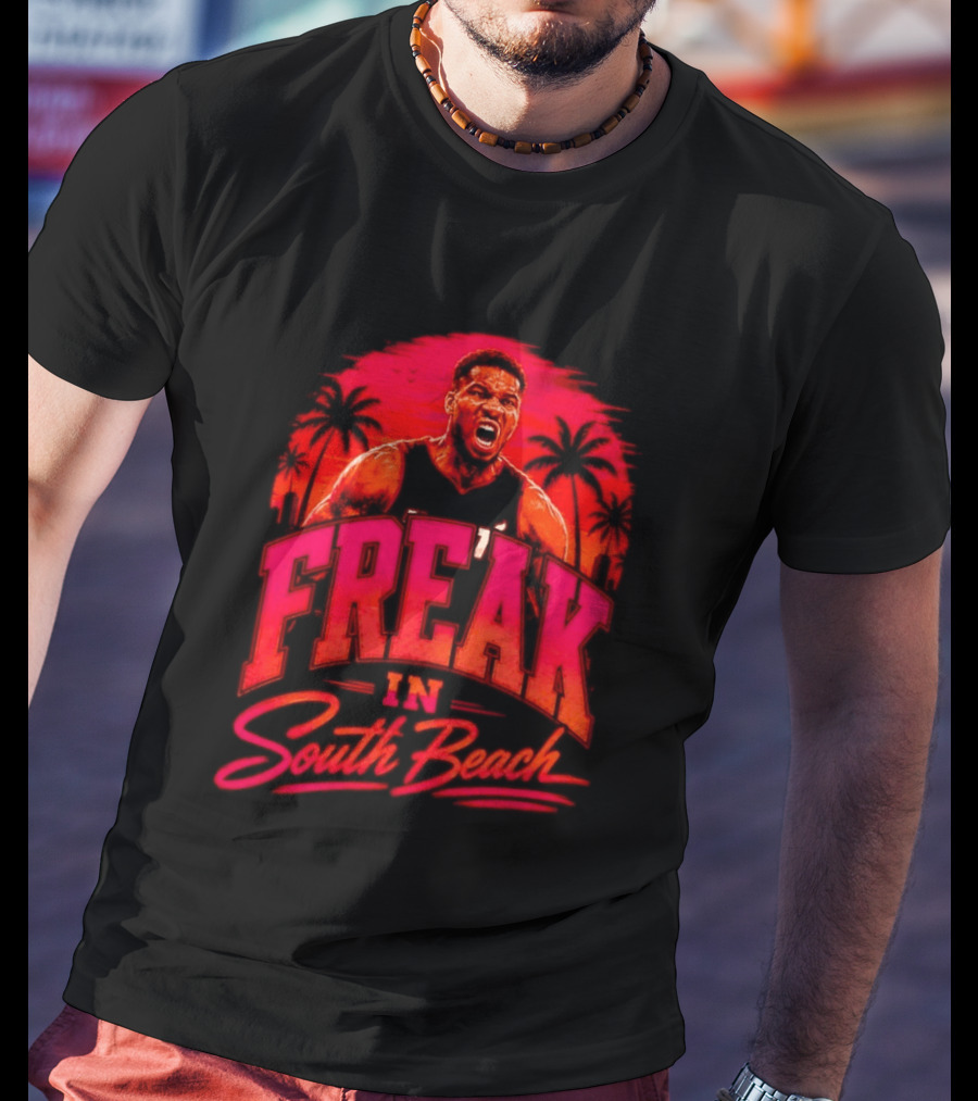 Freak Giannis Antetokounmpo In South Beach Miami Basketball T-Shirt