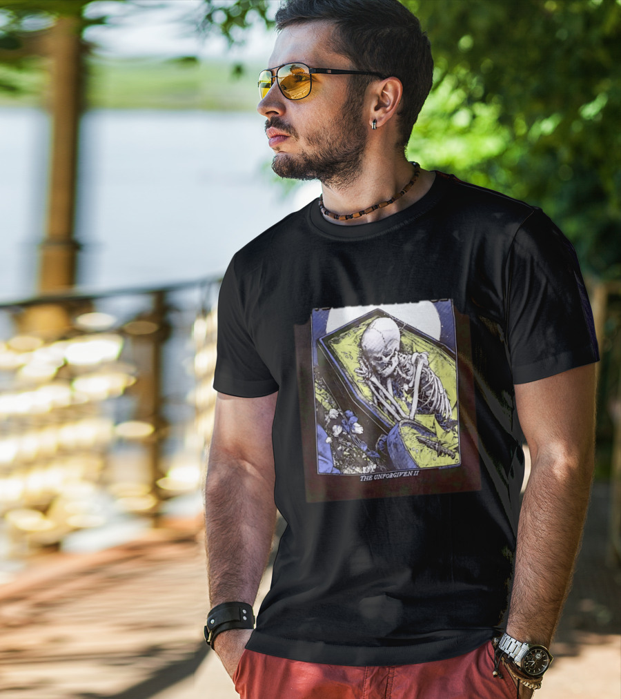 The Unforgiven II Skeleton Coffin Floral T-Shirt