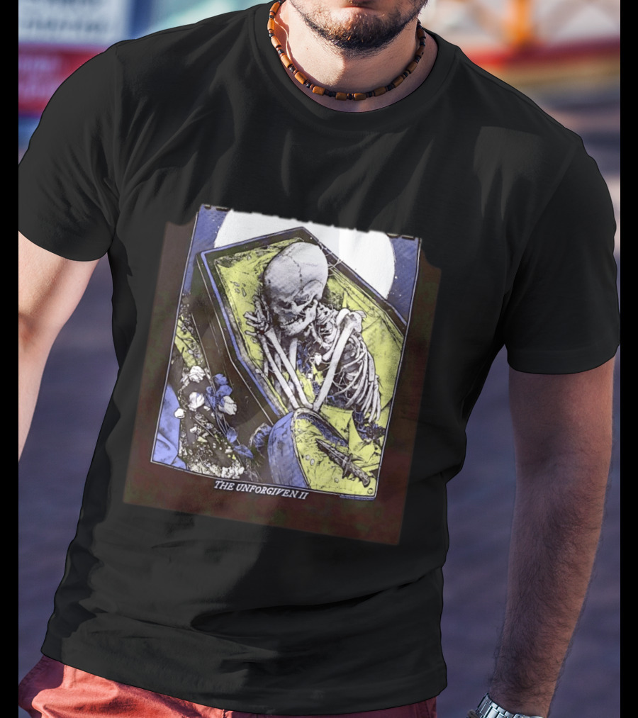 The Unforgiven II Skeleton Coffin Floral T-Shirt