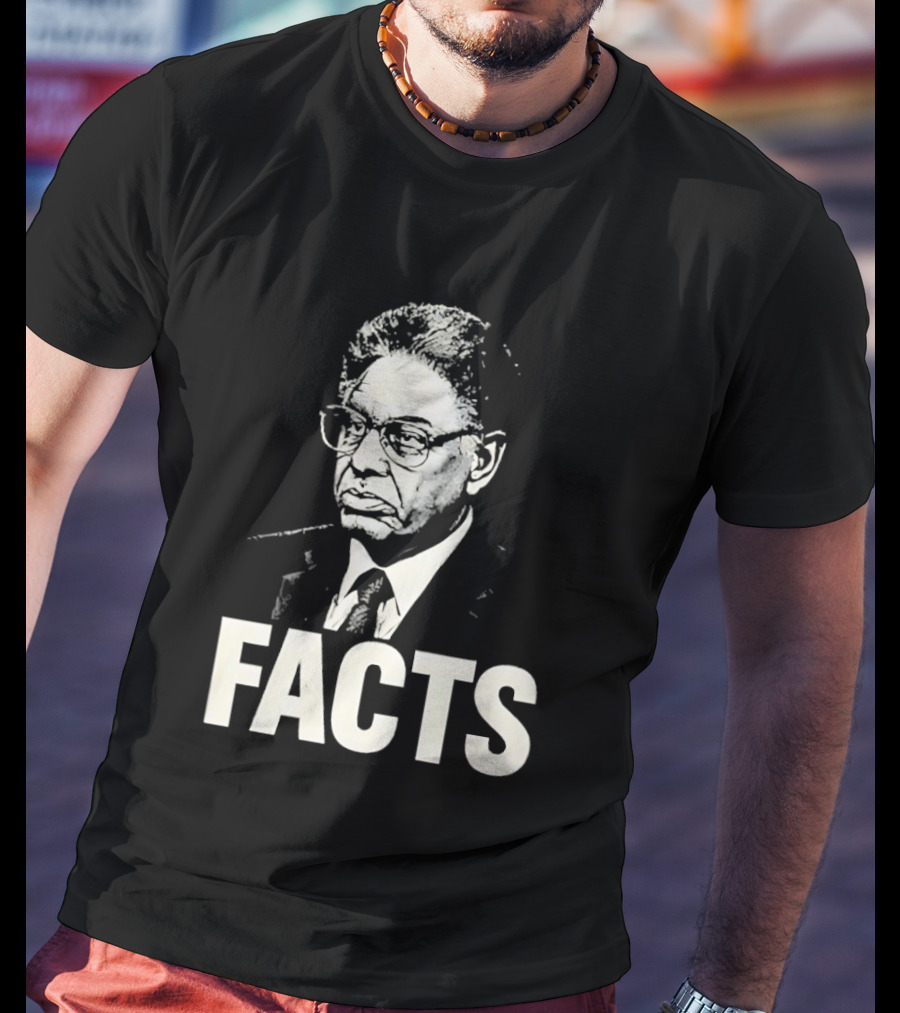 Thomas Sowell Facts Portrait Realism T-Shirt