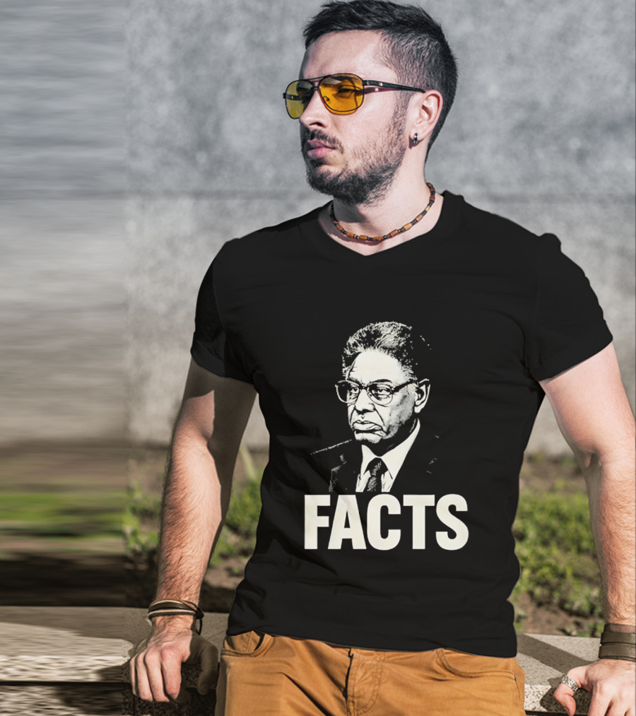 Thomas Sowell Facts Portrait Realism T-Shirt