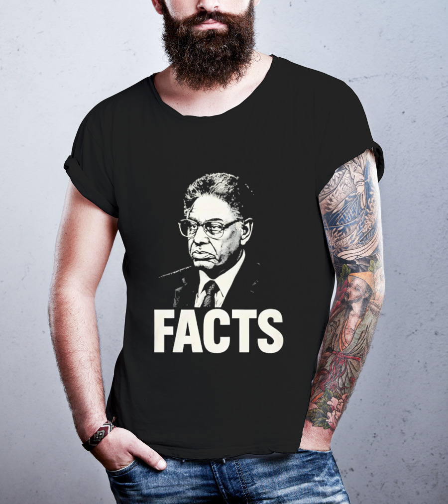 Thomas Sowell Facts Portrait Realism T-Shirt