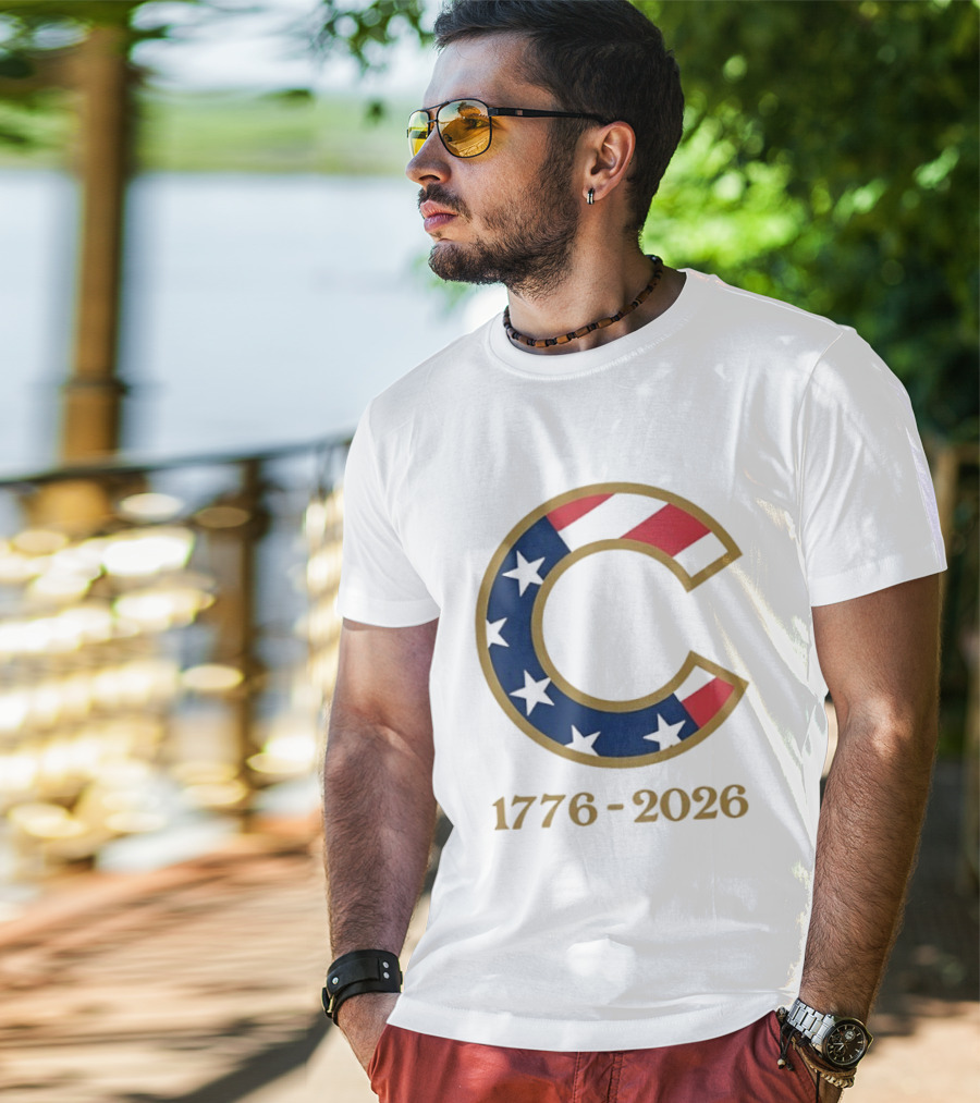 Chicago Cubs 1776 2026 Stars Stripes Fourth Of July MLB Anniversary T-Shirt