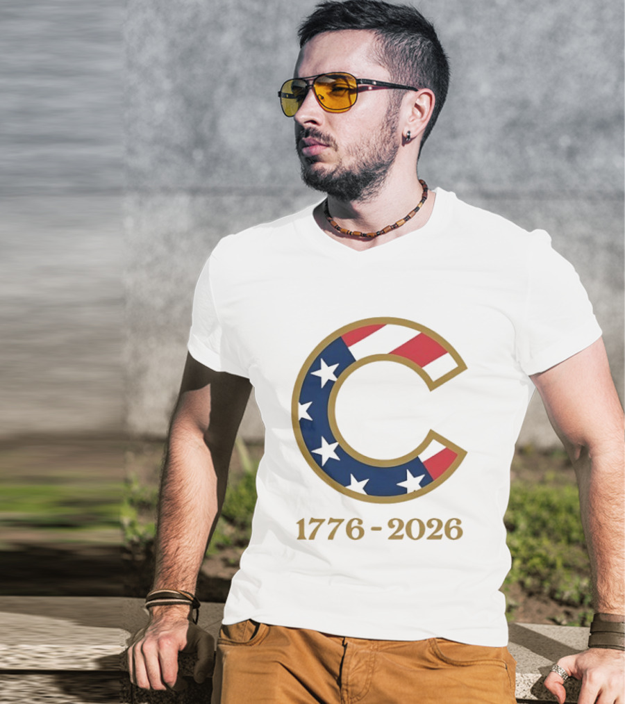 Chicago Cubs 1776 2026 Stars Stripes Fourth Of July MLB Anniversary T-Shirt