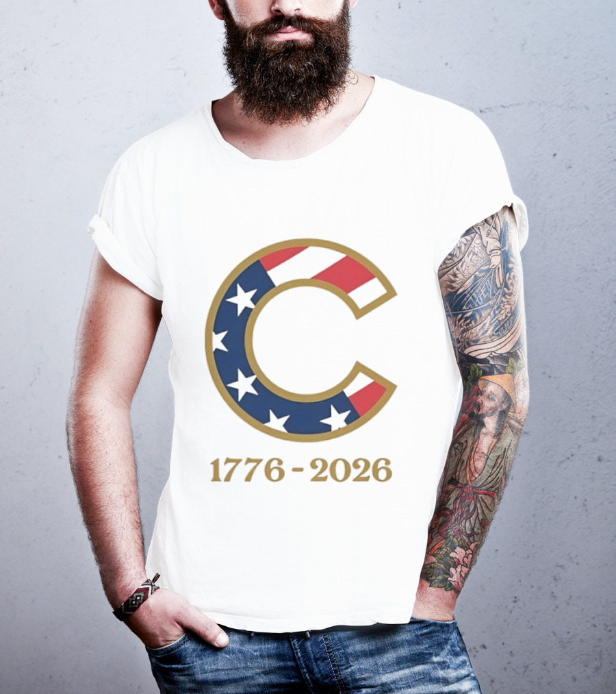 Chicago Cubs 1776 2026 Stars Stripes Fourth Of July MLB Anniversary T-Shirt