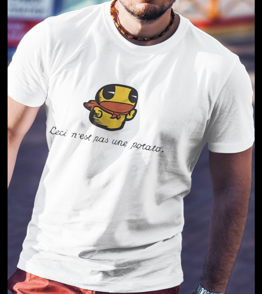 Duck Ceci N'est Pas Une Potato Magritte T-Shirt