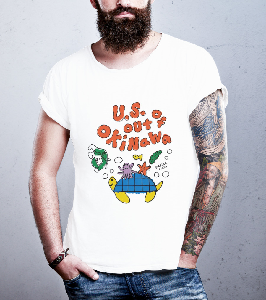 Empire Files U.S. Out Of Okinawa Turtle Octopus T-Shirt
