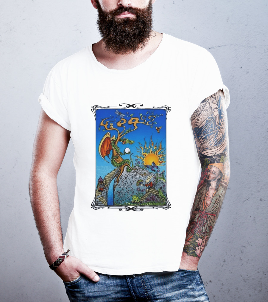 Goose July 2026 Boston Dragon Fantasy Art Leader Bank Pavilion T-Shirt
