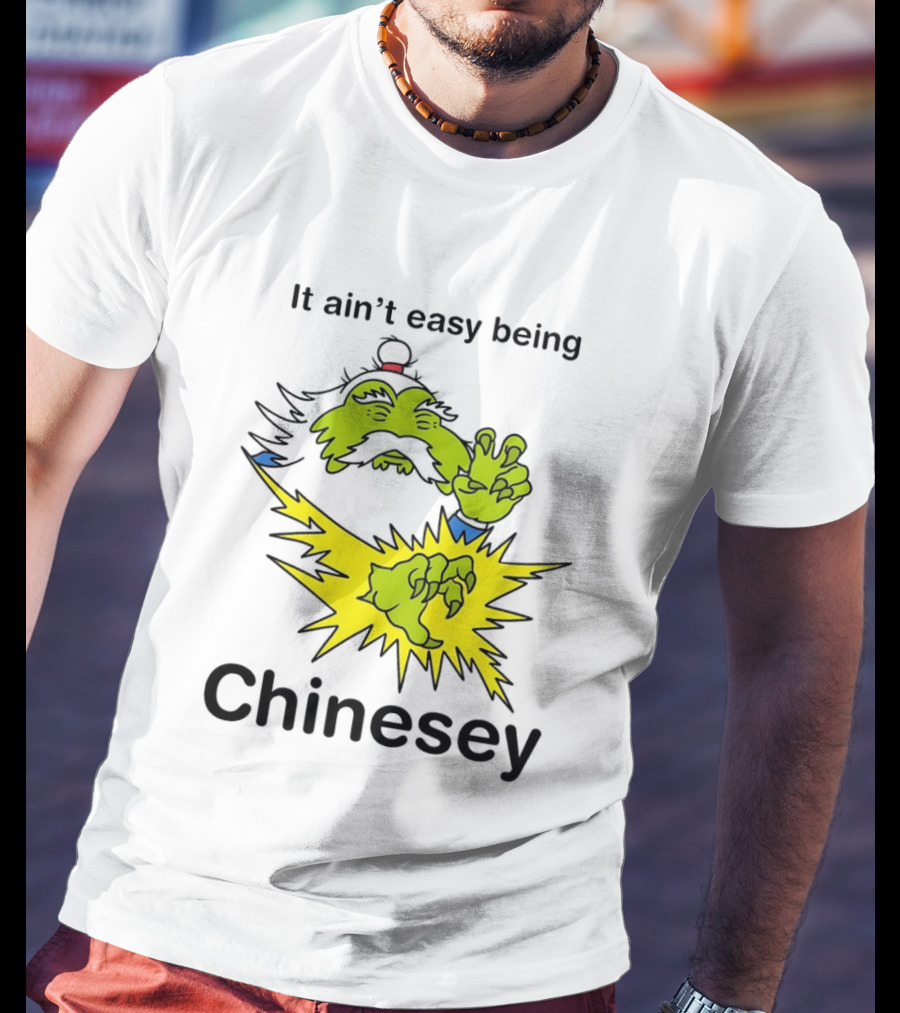 It Ain't Easy Being Chinesey Green Creature Martial Arts T-Shirt