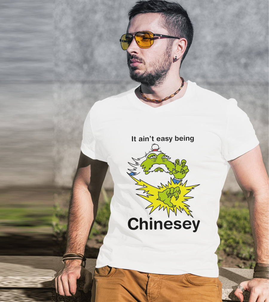 It Ain't Easy Being Chinesey Green Creature Martial Arts T-Shirt