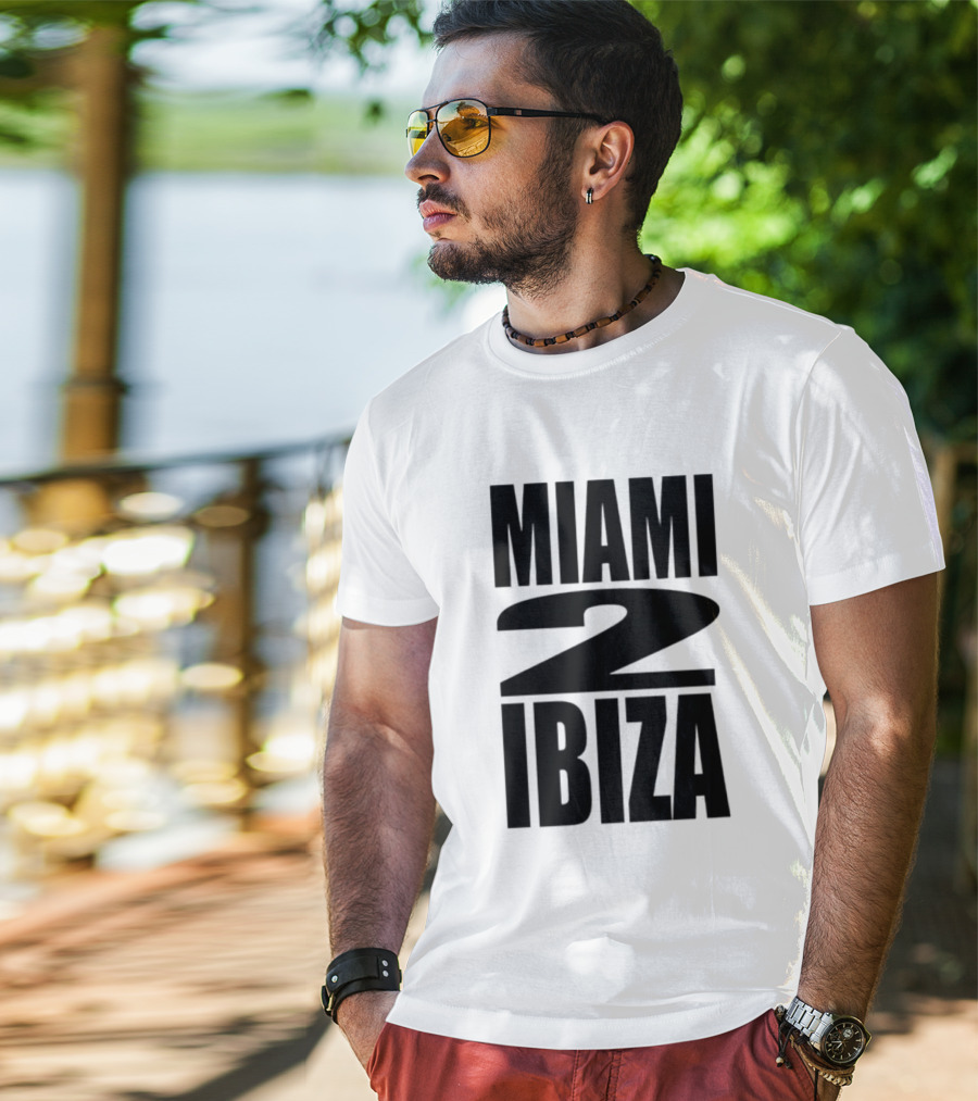 Miami 2 Ibiza Nightclub Party Vibes Electronic Dance Music T-Shirt