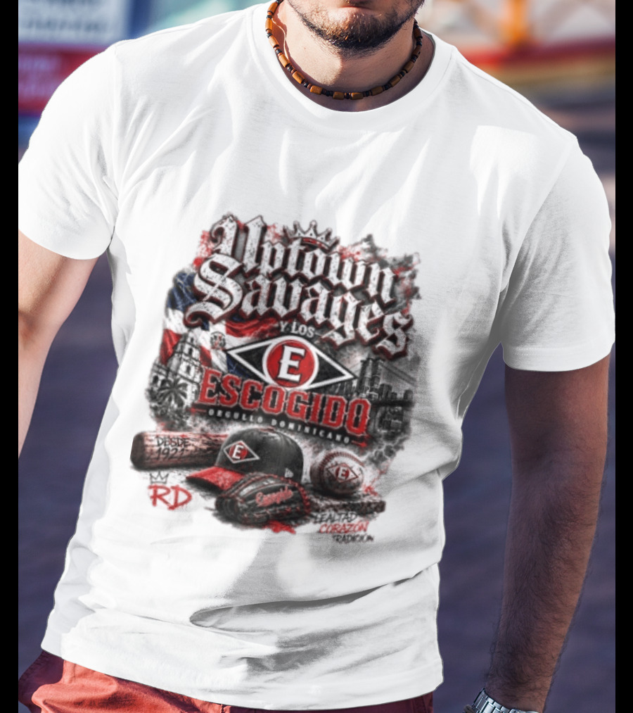 Uptown Savages Y Los Escogido Desde 1922 Orgullo Dominicano Tradición RD T-Shirt