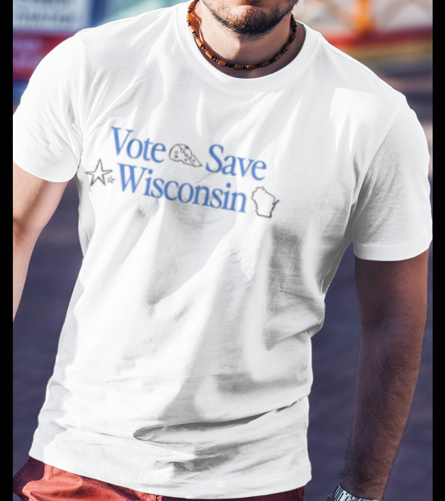 Vote Save Wisconsin Election Map Stars T-Shirt