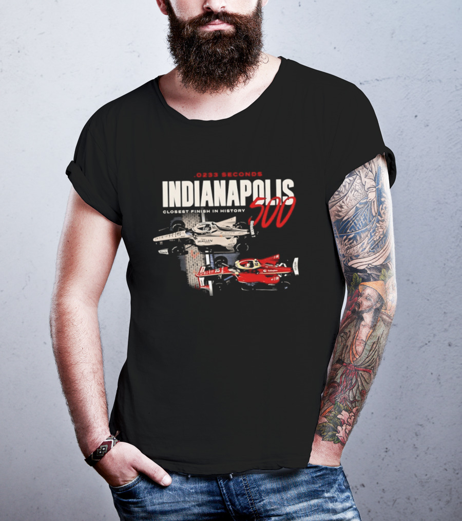 0233 Seconds Indianapolis 500 Closest Finish In History 2026 T-Shirt