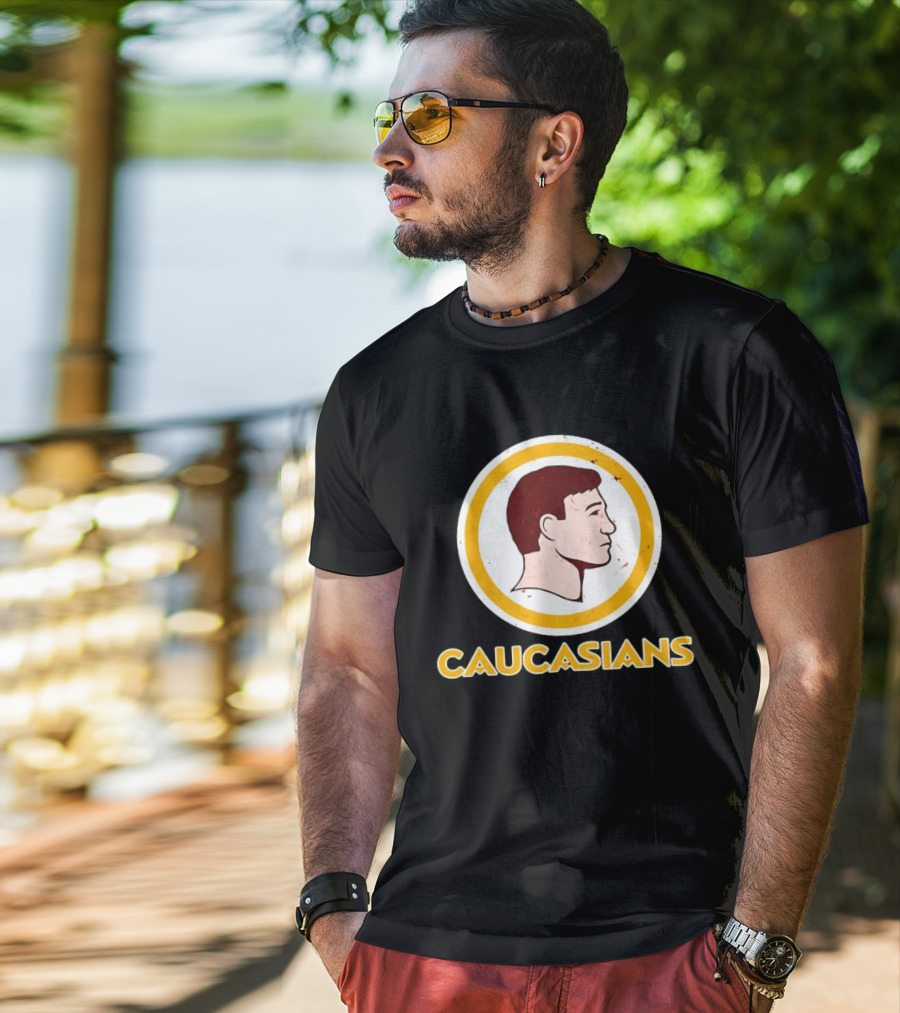 Caucasians Satire Humor Sports Team T-Shirt