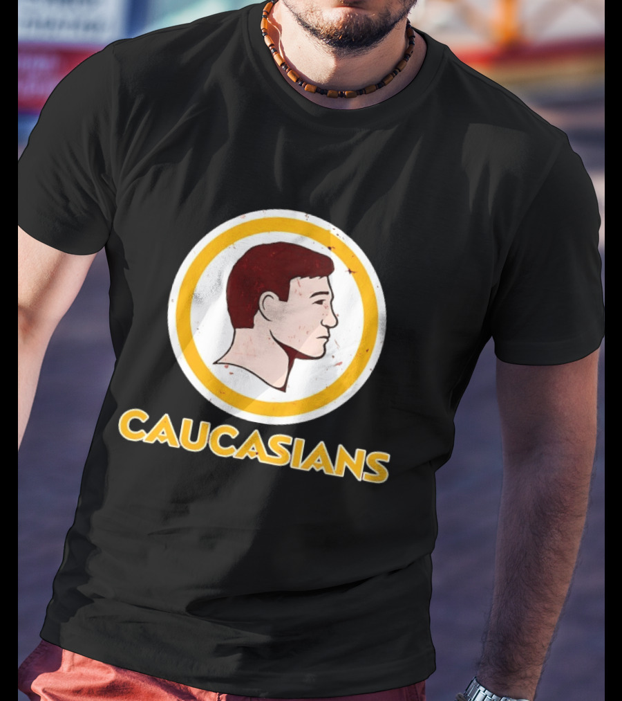 Caucasians Satire Humor Sports Team T-Shirt