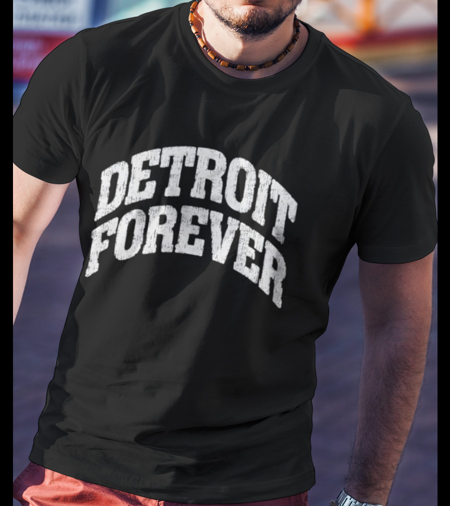 Detroit Forever 2026 Vintage Style Arch T-Shirt