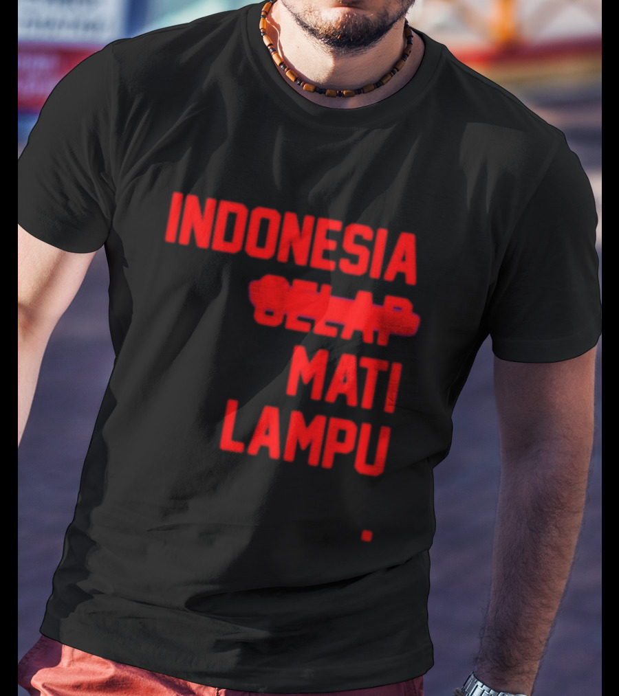 Indonesia Gelap Mati Lampu Blackout T-Shirt