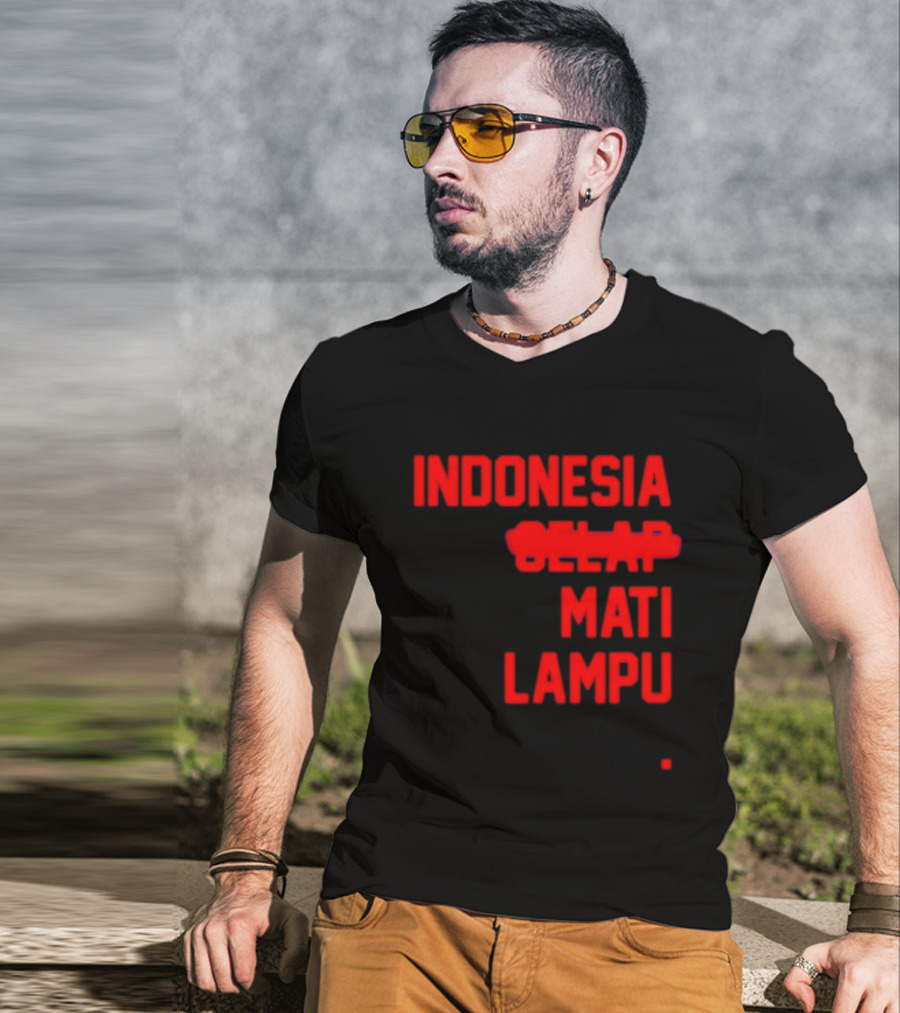 Indonesia Gelap Mati Lampu Blackout T-Shirt