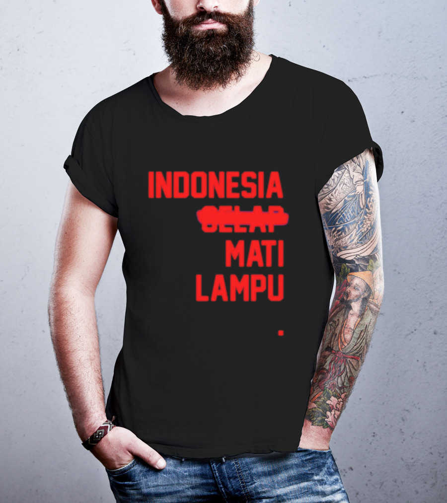 Indonesia Gelap Mati Lampu Blackout T-Shirt