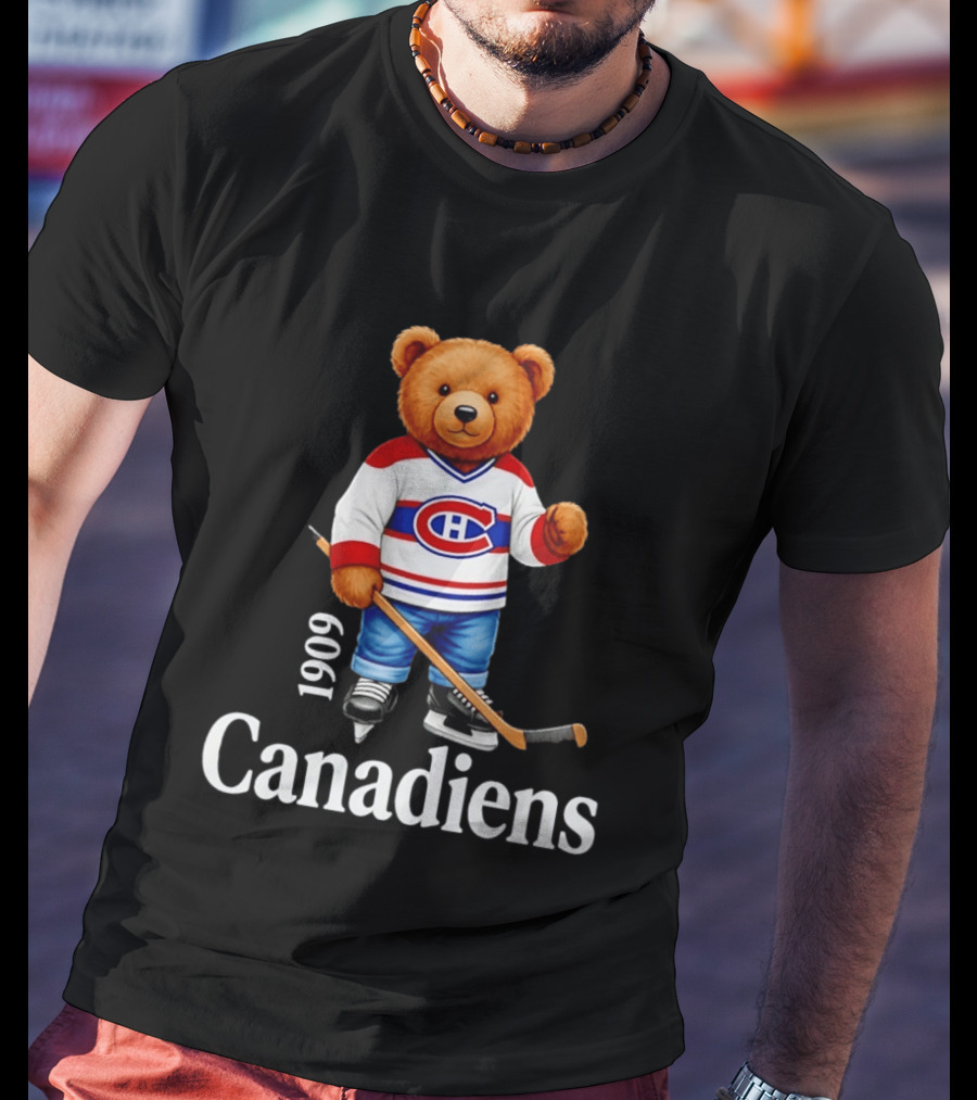 Montreal Canadiens 1909 Bear Hockey T-Shirt