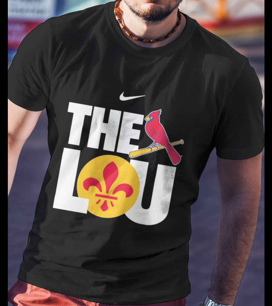 Nike St. Louis Cardinals The Lou Fleur De Lis Classic Baseball Fan Gear T-Shirt