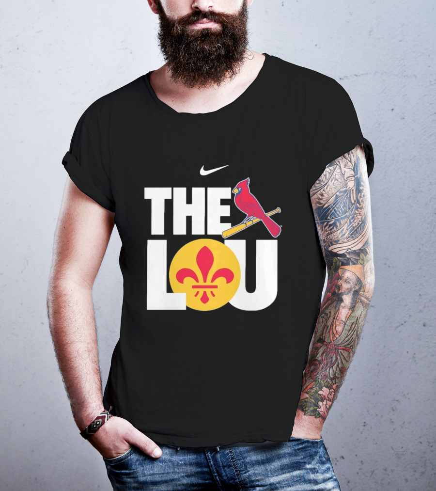 Nike St. Louis Cardinals The Lou Fleur De Lis Classic Baseball Fan Gear T-Shirt