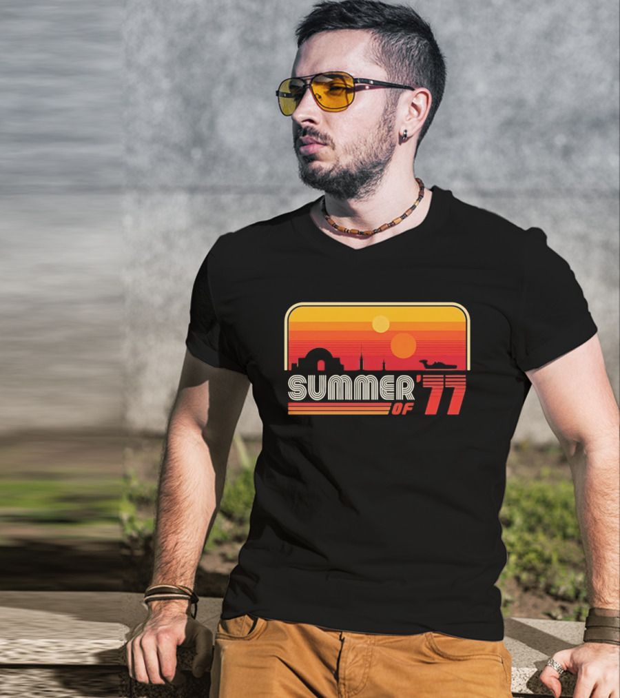 Summer Of '77 Retro Sunset Vibes T-Shirt