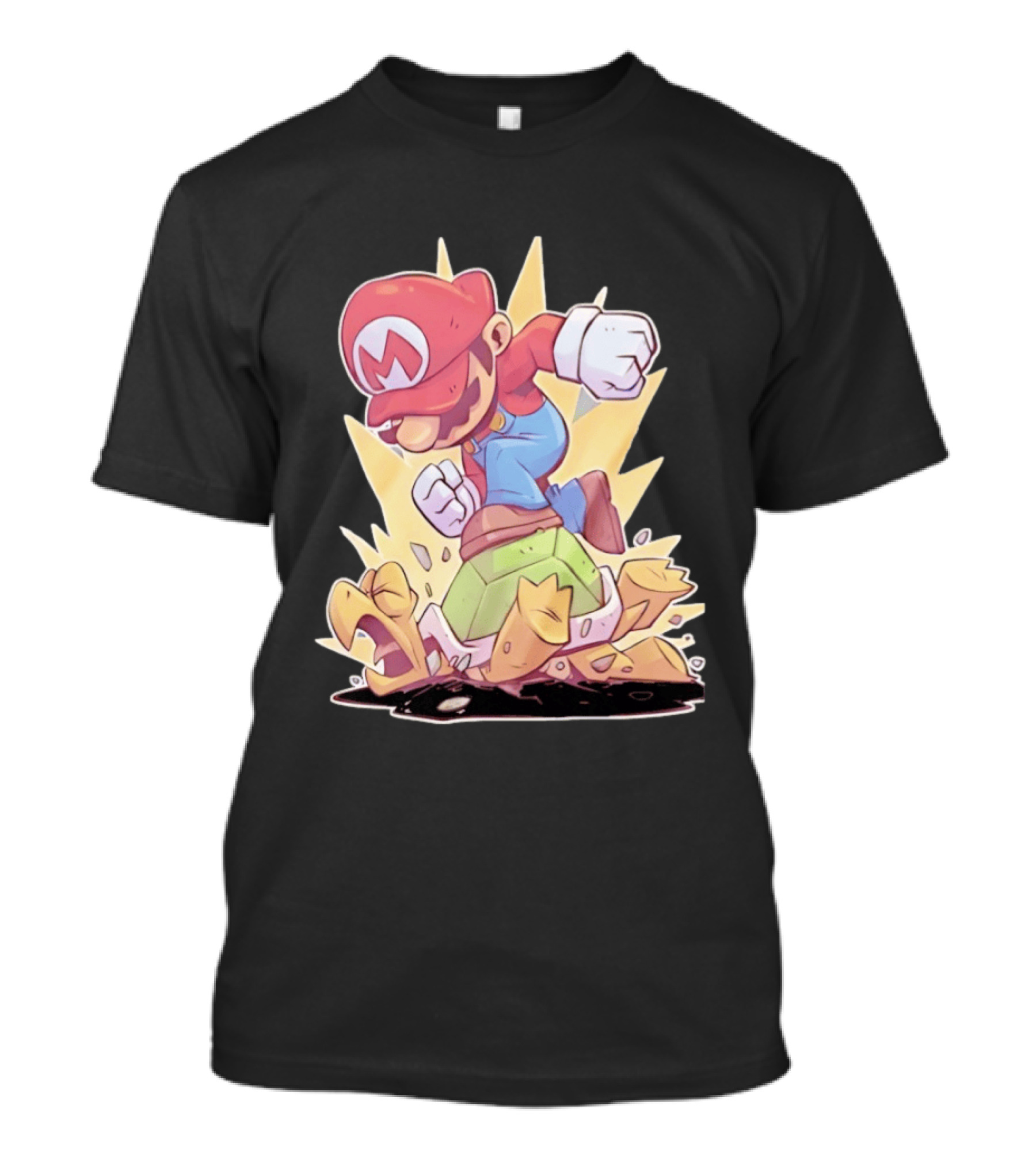 Super Mario Koopa Troopa Smash Stomp Action T-Shirt