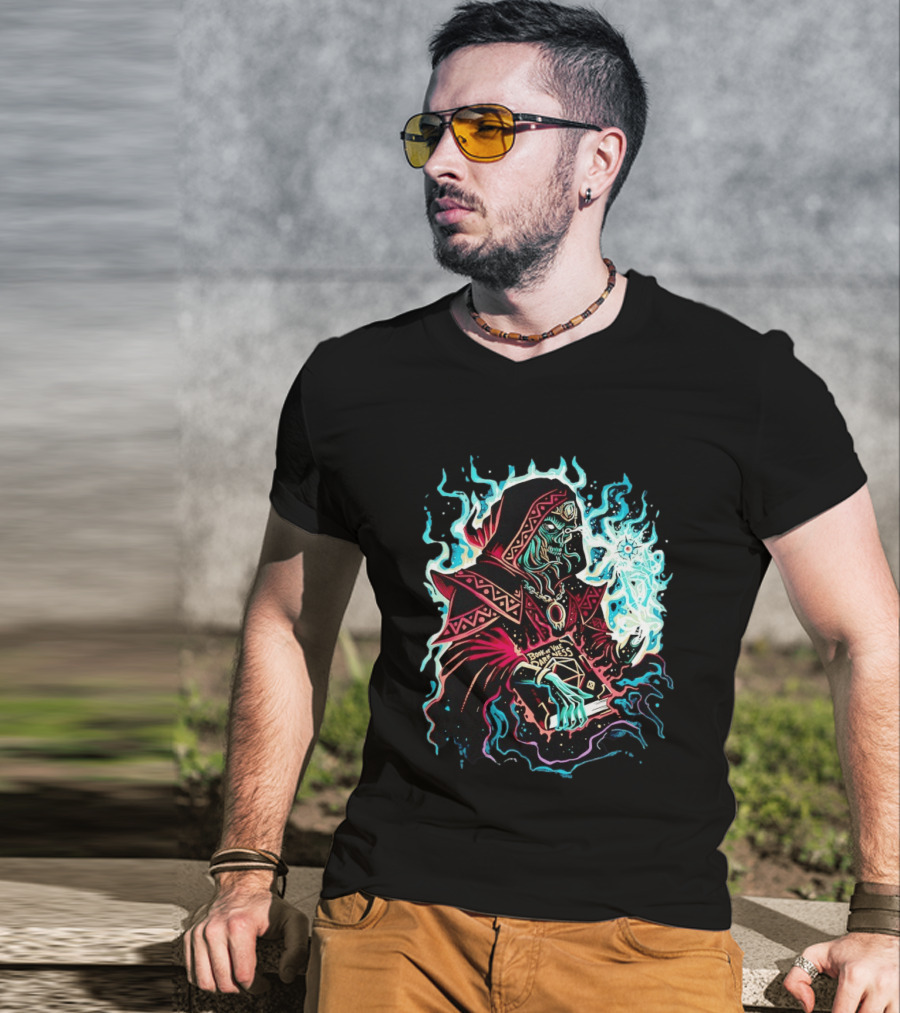 The Arch Lich Archlich Book Of Darkness Magic Dungeons And Dragons T-Shirt