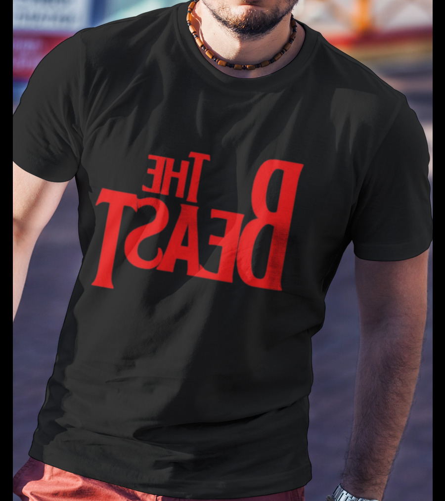 The Beast Bold Red Lettering T-Shirt