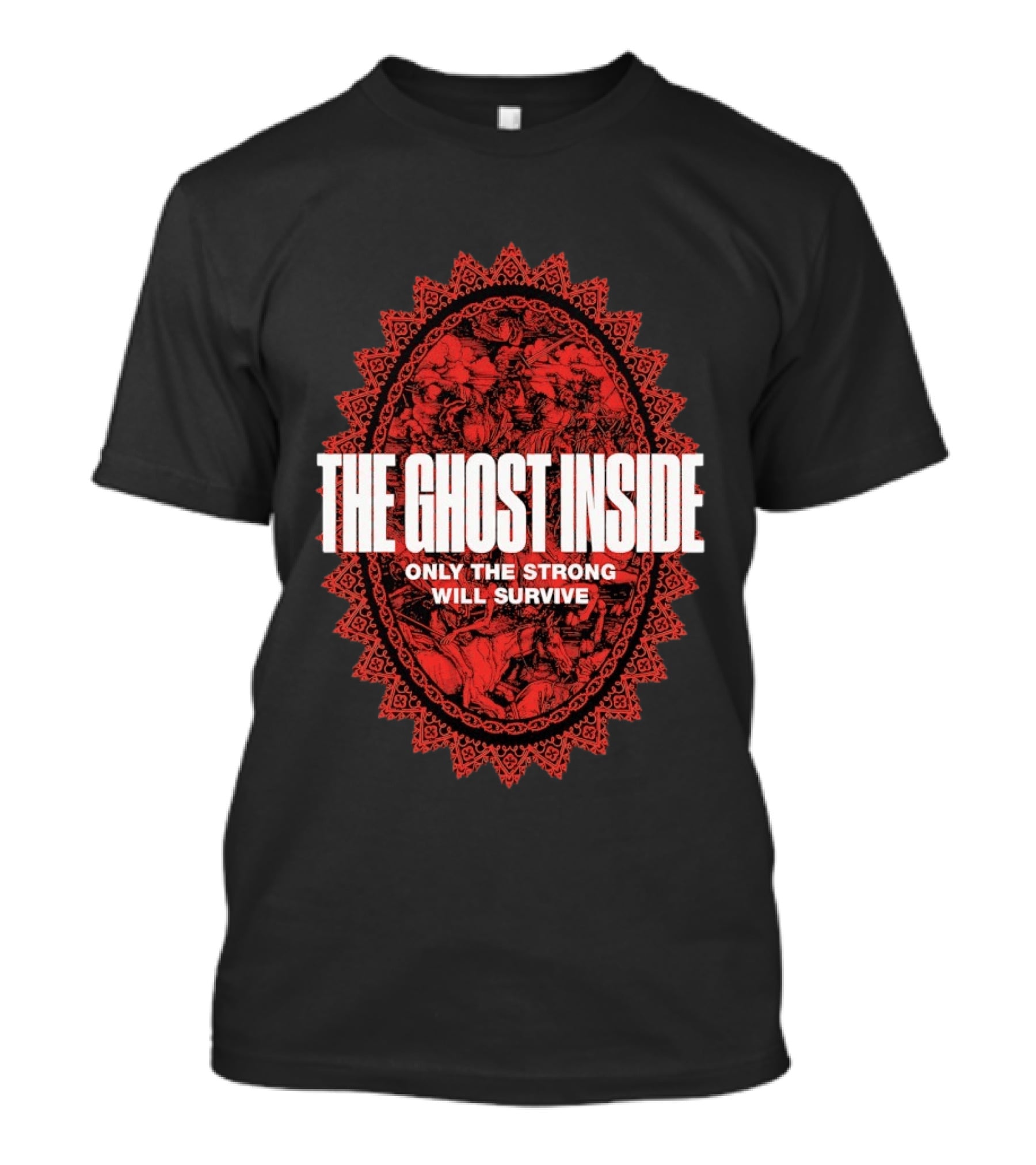 The Ghost Inside Only The Strong Will Survive Red Oval T-Shirt