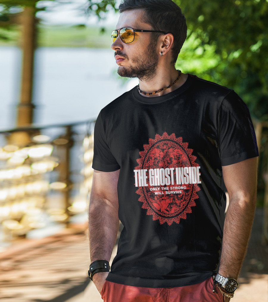 The Ghost Inside Only The Strong Will Survive Red Oval T-Shirt